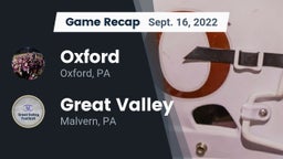 Recap: Oxford  vs. Great Valley  2022