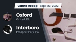 Recap: Oxford  vs. Interboro  2022