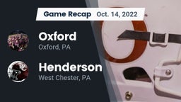Recap: Oxford  vs. Henderson  2022