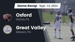 Recap: Oxford  vs. Great Valley  2023