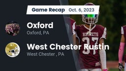 Recap: Oxford  vs. West Chester Rustin  2023