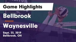 Bellbrook  vs Waynesville  Game Highlights - Sept. 23, 2019