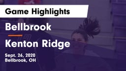Bellbrook  vs Kenton Ridge  Game Highlights - Sept. 26, 2020