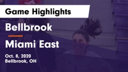 Bellbrook  vs Miami East  Game Highlights - Oct. 8, 2020