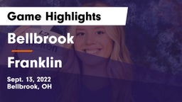 Bellbrook  vs Franklin Game Highlights - Sept. 13, 2022
