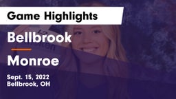 Bellbrook  vs Monroe Game Highlights - Sept. 15, 2022