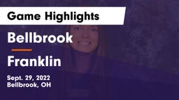 Bellbrook  vs Franklin Game Highlights - Sept. 29, 2022