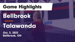 Bellbrook  vs Talawanda  Game Highlights - Oct. 3, 2023