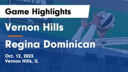 Vernon Hills  vs Regina Dominican Game Highlights - Oct. 12, 2023