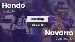 Matchup: Hondo  vs. Navarro  2017