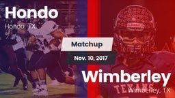 Matchup: Hondo  vs. Wimberley  2017