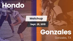 Matchup: Hondo  vs. Gonzales  2018