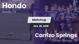 Matchup: Hondo  vs. Carrizo Springs  2018