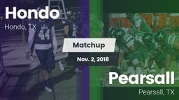 Matchup: Hondo  vs. Pearsall  2018