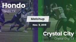 Matchup: Hondo  vs. Crystal City  2018