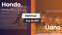 Matchup: Hondo  vs. Llano  2019