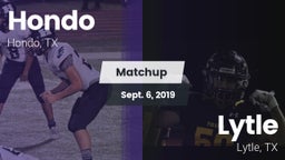 Matchup: Hondo  vs. Lytle  2019