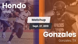 Matchup: Hondo  vs. Gonzales  2019