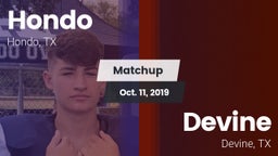 Matchup: Hondo  vs. Devine  2019