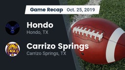 Recap: Hondo  vs. Carrizo Springs  2019