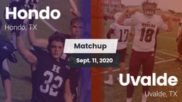 Matchup: Hondo  vs. Uvalde  2020