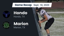 Recap: Hondo  vs. Marion  2020