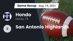 Recap: Hondo  vs. San Antonio Highlands 2021