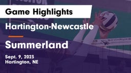 Hartington-Newcastle  vs Summerland  Game Highlights - Sept. 9, 2023