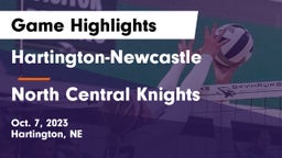 Hartington-Newcastle  vs North Central Knights Game Highlights - Oct. 7, 2023