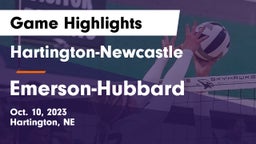 Hartington-Newcastle  vs Emerson-Hubbard  Game Highlights - Oct. 10, 2023