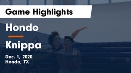 Hondo  vs Knippa  Game Highlights - Dec. 1, 2020