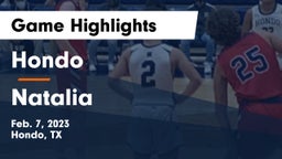 Hondo  vs Natalia  Game Highlights - Feb. 7, 2023