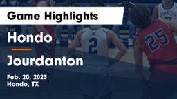 Hondo  vs Jourdanton  Game Highlights - Feb. 20, 2023