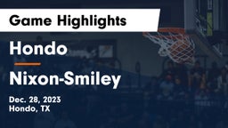 Hondo  vs Nixon-Smiley  Game Highlights - Dec. 28, 2023