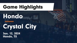 Hondo  vs Crystal City  Game Highlights - Jan. 12, 2024