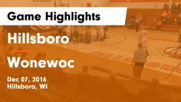 Hillsboro  vs Wonewoc Game Highlights - Dec 07, 2016