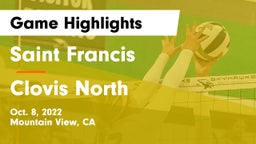 Saint Francis  vs Clovis North  Game Highlights - Oct. 8, 2022