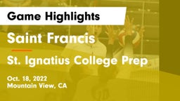 Saint Francis  vs St. Ignatius College Prep Game Highlights - Oct. 18, 2022