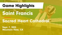 Saint Francis  vs Sacred Heart Cathedral  Game Highlights - Sept. 7, 2023