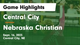 Central City  vs Nebraska Christian  Game Highlights - Sept. 16, 2023