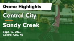 Central City  vs Sandy Creek  Game Highlights - Sept. 19, 2023