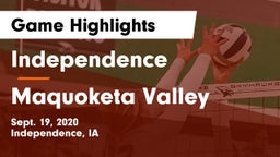 Independence  vs Maquoketa Valley  Game Highlights - Sept. 19, 2020