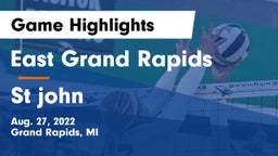 East Grand Rapids  vs St john Game Highlights - Aug. 27, 2022