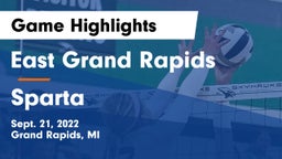 East Grand Rapids  vs Sparta  Game Highlights - Sept. 21, 2022