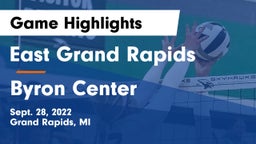 East Grand Rapids  vs Byron Center  Game Highlights - Sept. 28, 2022
