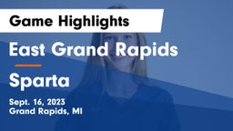 East Grand Rapids  vs Sparta  Game Highlights - Sept. 16, 2023