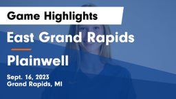 East Grand Rapids  vs Plainwell  Game Highlights - Sept. 16, 2023