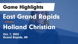 East Grand Rapids  vs Holland Christian Game Highlights - Oct. 7, 2023