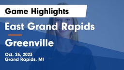 East Grand Rapids  vs Greenville  Game Highlights - Oct. 26, 2023