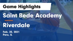 Saint Bede Academy vs Riverdale  Game Highlights - Feb. 20, 2021